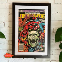 Image 1 of Framed Vintage Contest of Champions #3 (1982) Comic Book | UV Protected Wall Display
