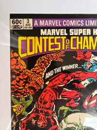 Image 2 of Framed Vintage Contest of Champions #3 (1982) Comic Book | UV Protected Wall Display