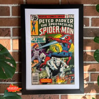 Image 1 of Framed Vintage Spectacular Spider-Man #25 (1978) Comic Book | UV Protected Wall Display