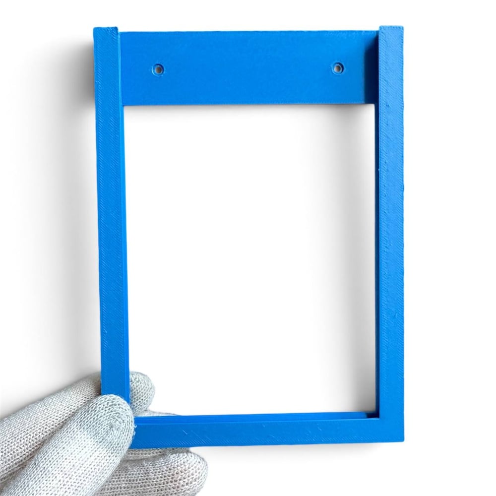 Image of Carded Diecast Car Display Frame Wall Mount Holder Hot Wheels Matchbox Blue