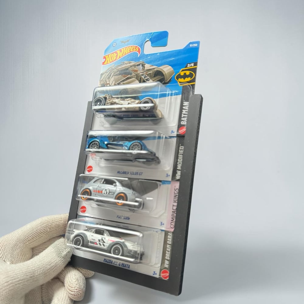 Image of Carded Diecast Car Display Frame Wall Mount Holder Hot Wheels Matchbox