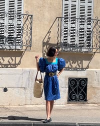 Image 1 of 1988 Saint Laurent Rive Gauche documented cotton dress
