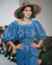 Image 3 of 1988 Saint Laurent Rive Gauche documented cotton dress
