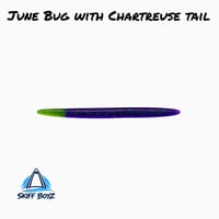 5 in Senko June bug w chartreuse tail(5 Pack)
