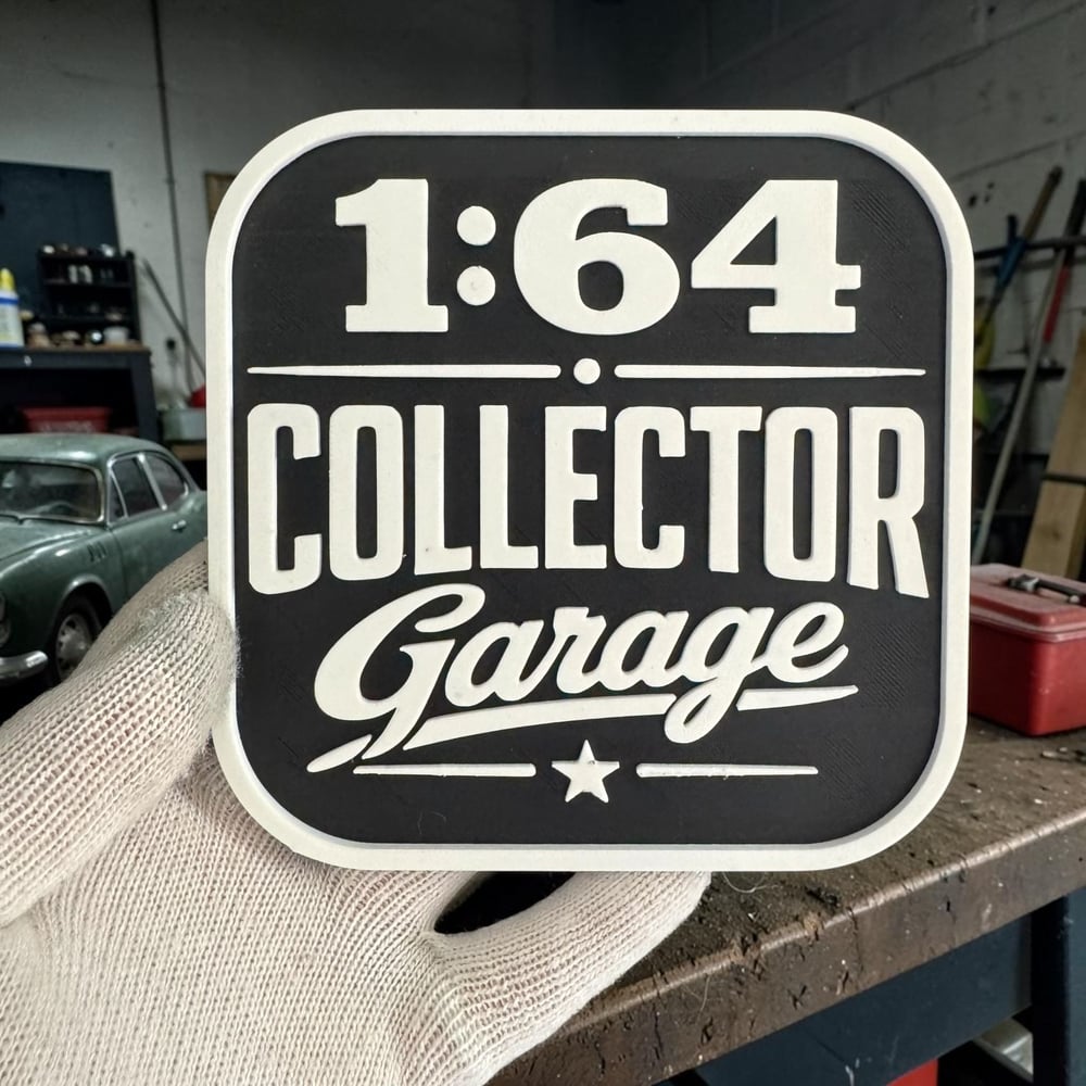Image of Diecast Collector Garage Wall Sign 1:64 Display Shelf Wall Decor