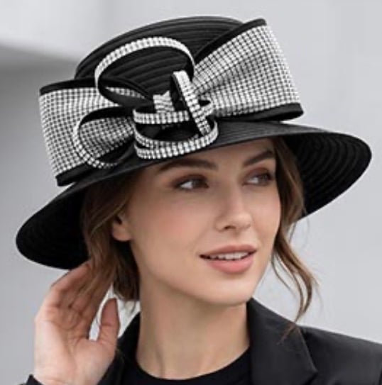Image of BOW STUDDED HAT 