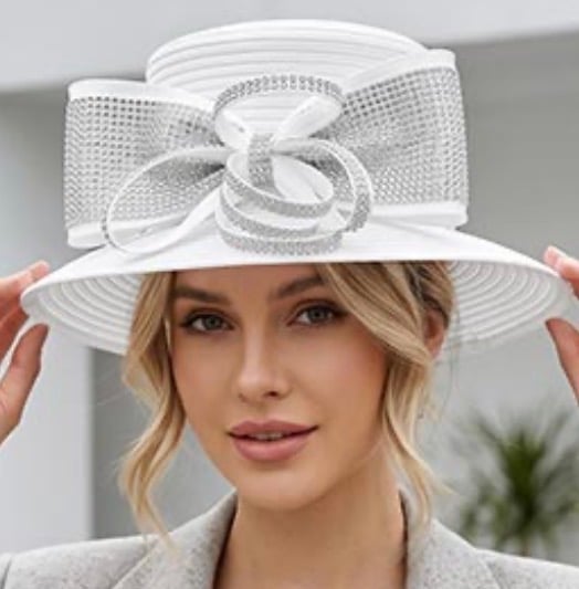 Image of BOW STUDDED HAT 