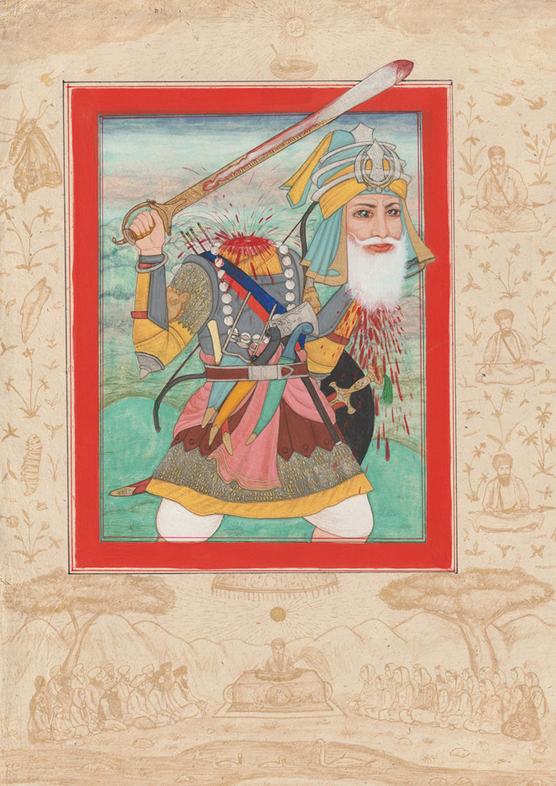 Image of Fine Art Print - A4 - Baba Deep Singh Ji -  2026