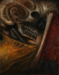 Image 1 of "Book of the Dead", original oil painting from "Sorcery: Contested Realm"