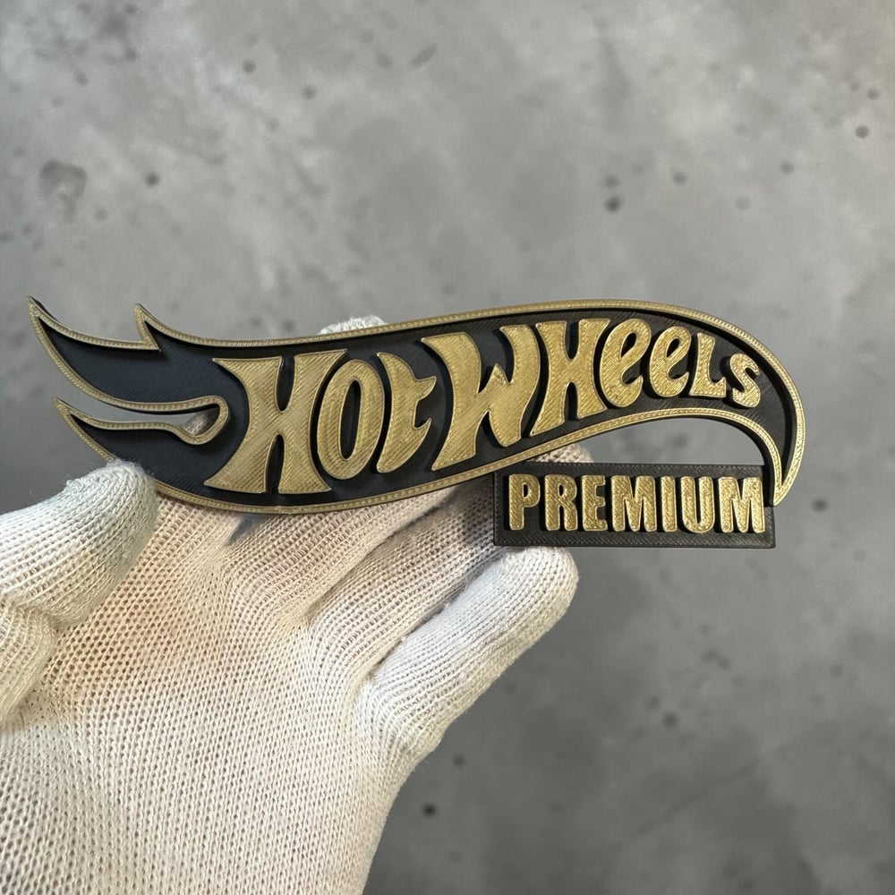 Image of Wall Decor Sign for Hot Wheels Premium Collectors Display Garage Shelf