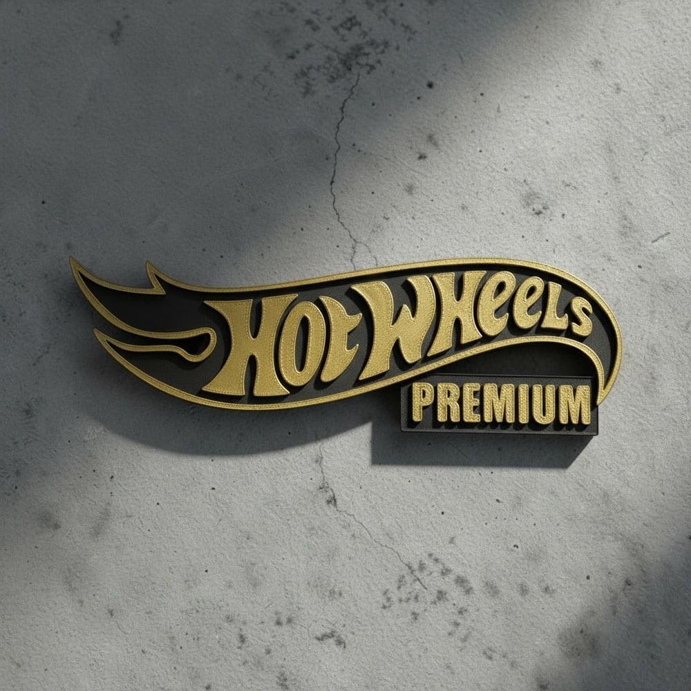 Image of Wall Decor Sign for Hot Wheels Premium Collectors Display Garage Shelf