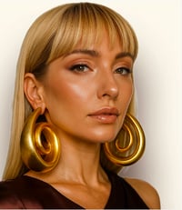 Image 2 of TARJA X-LARGE SWIRL EARRINGS