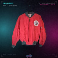 Image 1 of Vintage TRD Toyota Racing Development Bomber (Red)