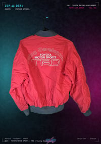 Image 2 of Vintage TRD Toyota Racing Development Bomber (Red)