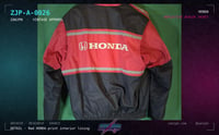 Image 3 of Honda Red & Black Reflective Dealer / Mechanic Jacket