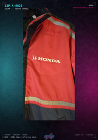 Image 2 of Honda Red & Black Reflective Dealer / Mechanic Jacket
