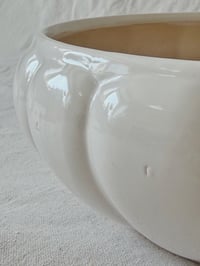 Image 4 of Large Hager-Style Ribbed Ceramic Bowl 