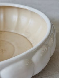 Image 5 of Large Hager-Style Ribbed Ceramic Bowl 