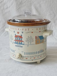 Image 1 of Vintage Rival “Country Cottage” Crock-Pot
