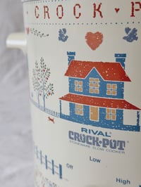Image 2 of Vintage Rival “Country Cottage” Crock-Pot