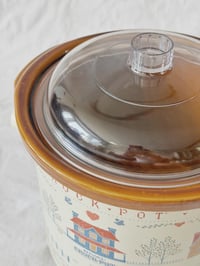 Image 3 of Vintage Rival “Country Cottage” Crock-Pot