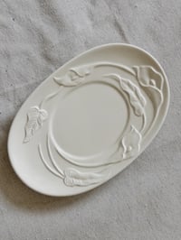 Image 3 of Vintage Japanese Calla Lily Gravy Boat & Underplate