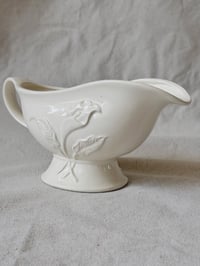 Image 5 of Vintage Japanese Calla Lily Gravy Boat & Underplate