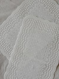 Image 1 of Vintage White Lace-Style Placemats (set of 2)