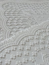 Image 2 of Vintage White Lace-Style Placemats (set of 2)