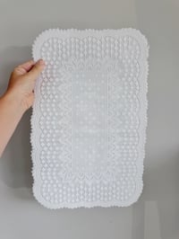 Image 3 of Vintage White Lace-Style Placemats (set of 2)