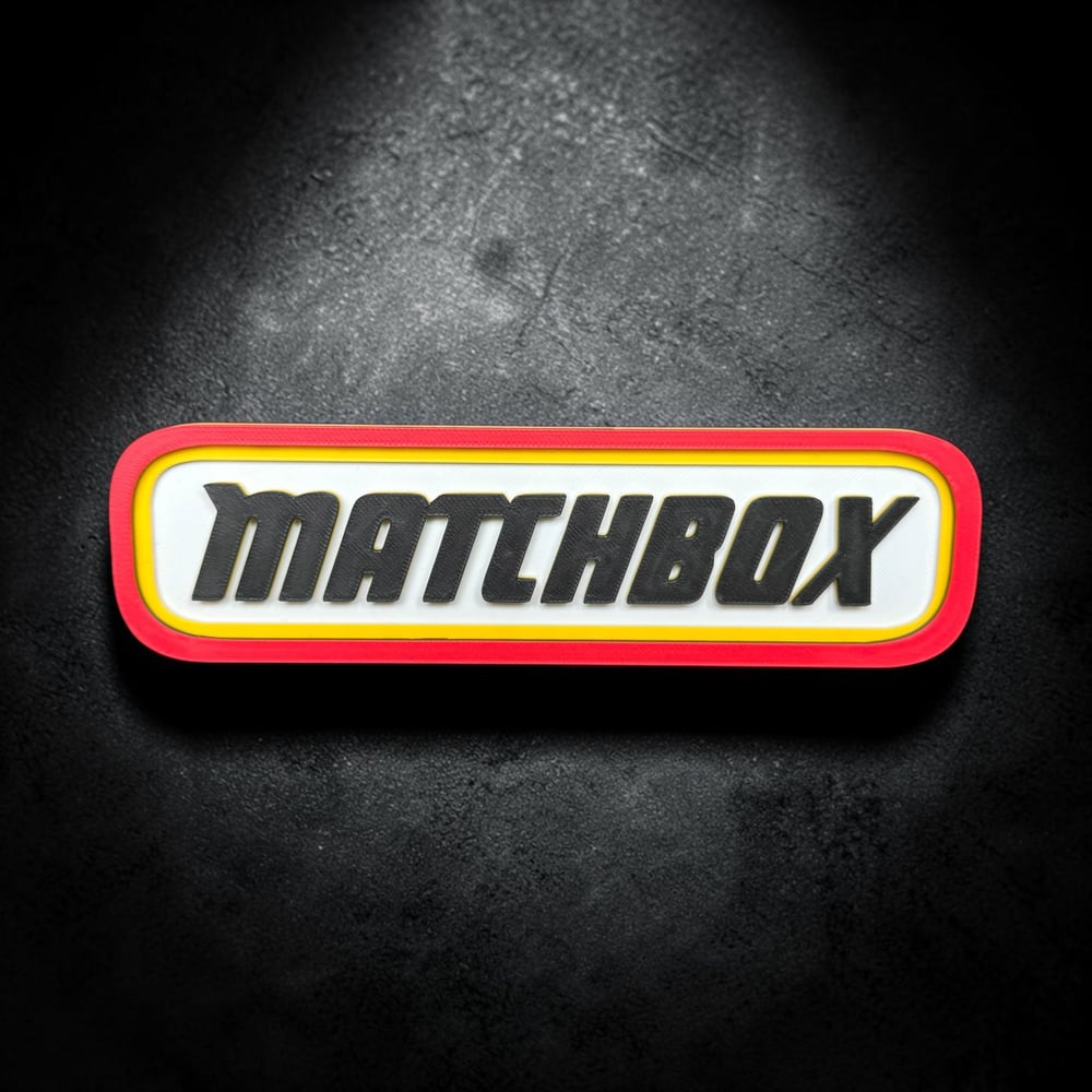 Image of Wall Decor Sign for Matchbox Diecast Collectors Display Garage Shelf