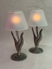 Image 2 of Vintage Tulip Fairy Lamp Set