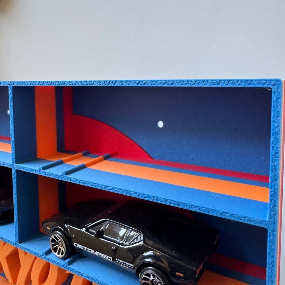 Image of Hot Wheels Display Shelf 8 Car Diecast Storage JDM Style Rack Collector