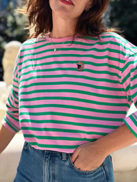 Image 2 of Camiseta Sailor "Rosa/Verde"