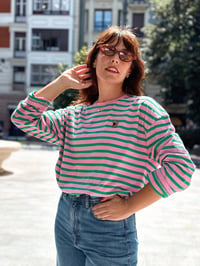 Image 3 of Camiseta Sailor "Rosa/Verde"