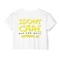 Image 2 of I Don't Care-Crop Festival Tee