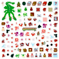 Image 1 of Gauntlet NES Sticker/Magnet Sets (117 Pieces) 