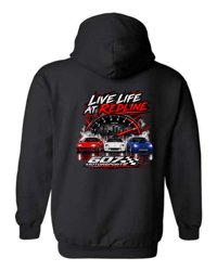 Image 1 of 607 Motorsports Live Life at Redline Hoodie