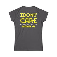 Image 1 of I Don't Care-Women's Softstyle Tee