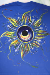 Image 2 of SURREAL STORM Hand Painted T-Shirt, Custom Fabric Paint Wearable Art, Made to Order