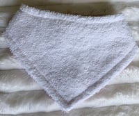 Image 2 of Pink Bow Baby Bandana Bib