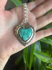Image 2 of Turquoise Heart Necklace