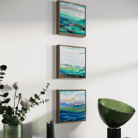 Image 2 of 'Coastals no.74' - triptych, 33x33cm each