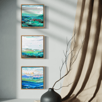Image 10 of 'Coastals no.74' - triptych, 33x33cm each