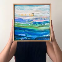 Image 4 of 'Coastals no.74' - triptych, 33x33cm each