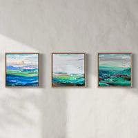 Image 11 of 'Coastals no.74' - triptych, 33x33cm each