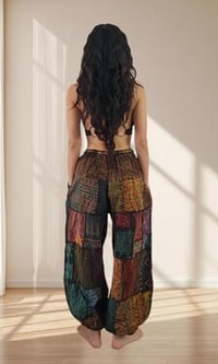 Image 3 of Handmade Thai Patchwork Lightweight Cotton Hippie Pants - 429