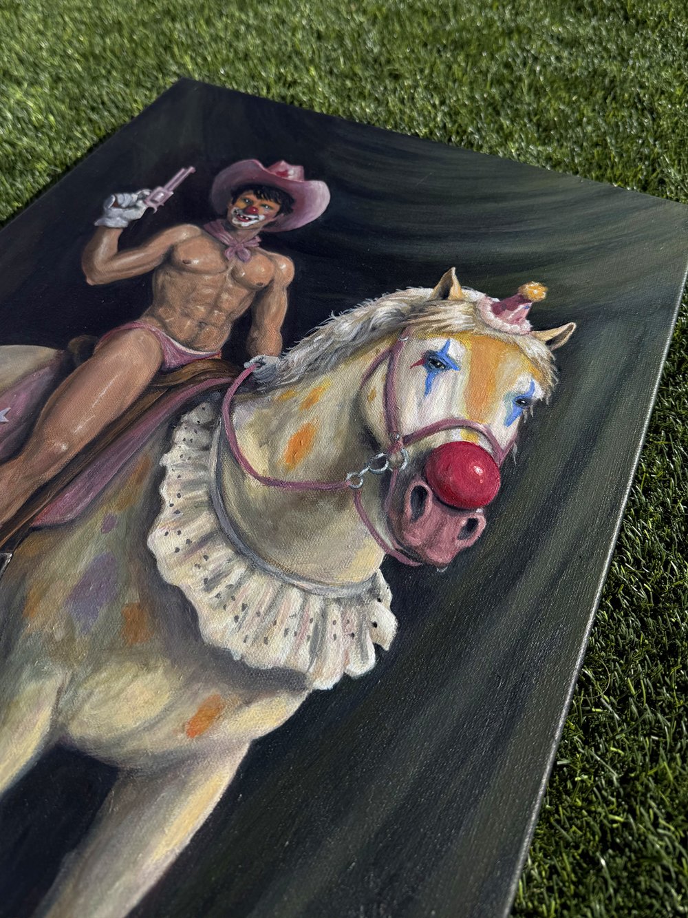 "HAPPY HORSEMAN" ORIGINAL PAINTING