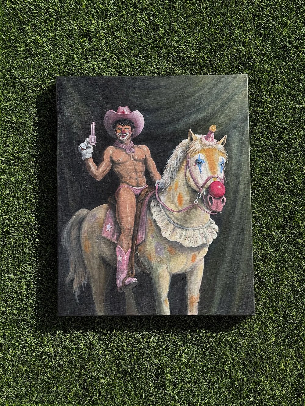 "HAPPY HORSEMAN" ORIGINAL PAINTING