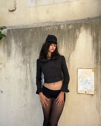 Image 1 of BLACK DOUBLE BREASTED JACKET NO. 2